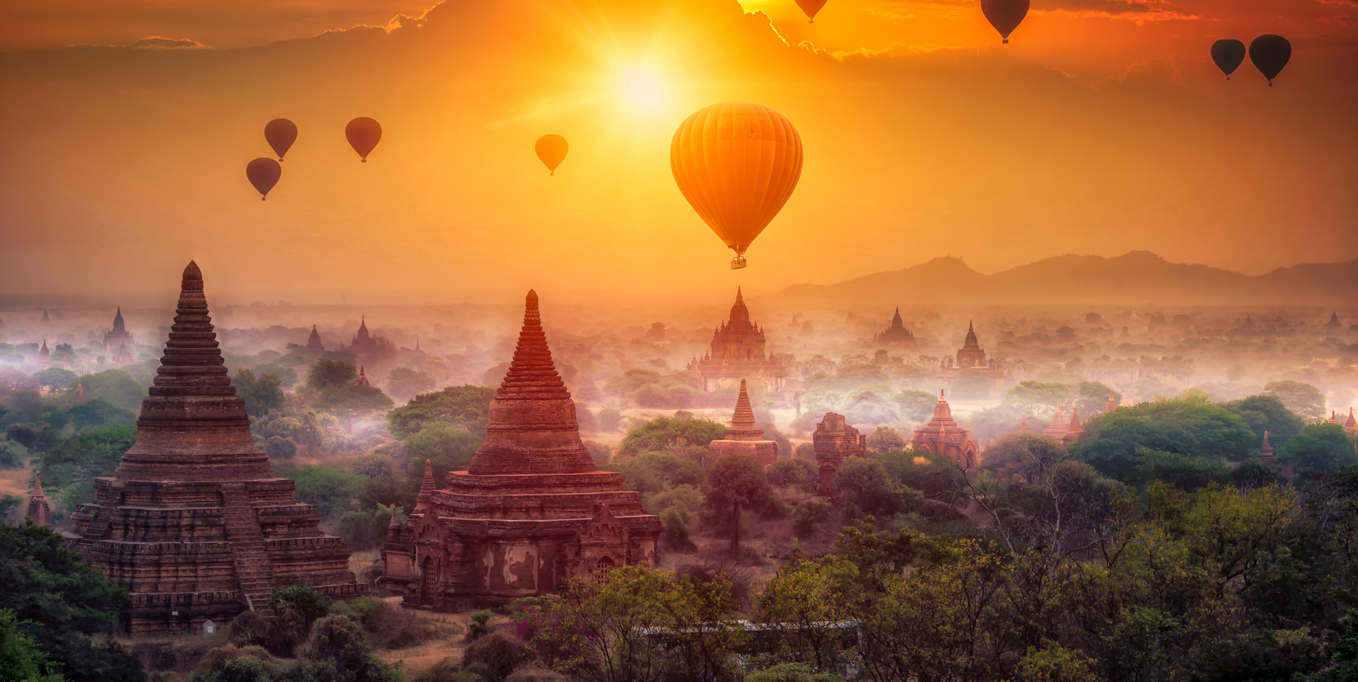Magical Balloon Rides in Myanmar Luxury Vacation Myanmar | Worldwide Dream Villas & Holidays