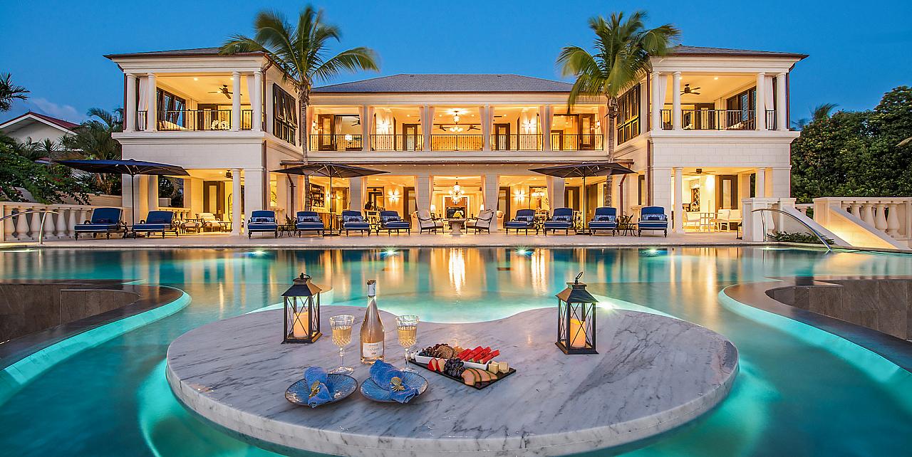 Barbados villas on the beach